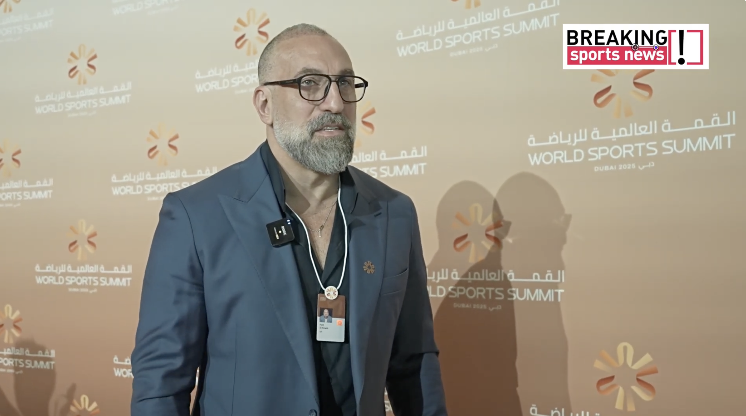 Fadi El Khatib reflects on inspiration, youth development, and global sport at World Sports Summit 2025
