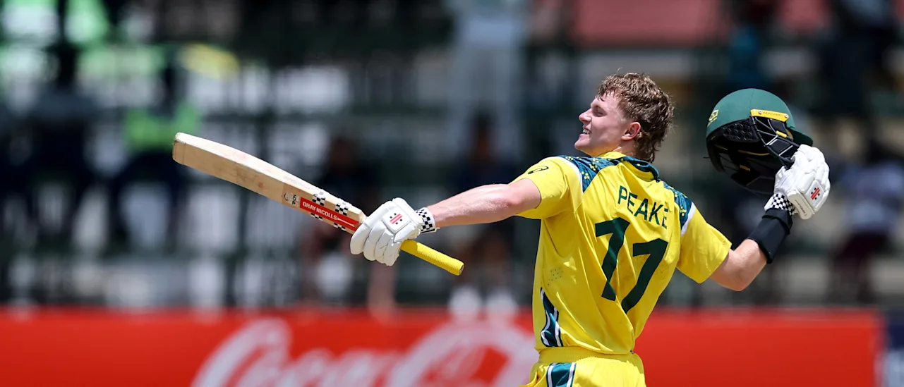 Peake rallies Australia ahead of U19 World Cup semifinals